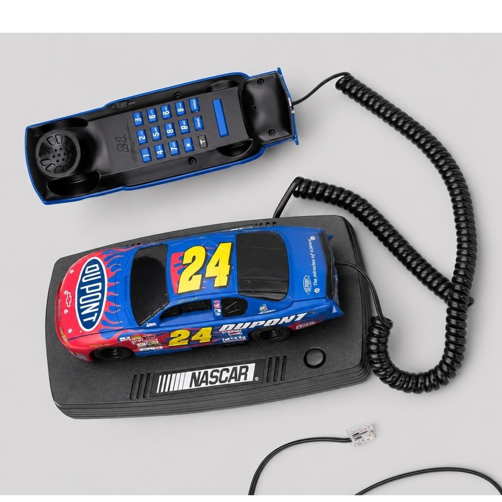 Jeff Gordon #24 DuPont NASCAR Corded Telephone Car Phone 2003 Tested Works